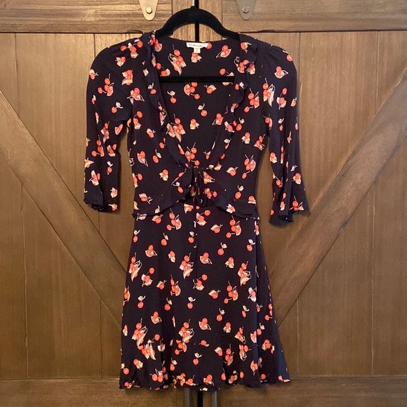 For Love & Lemons🍒Cherry Sundress In Cherry Noir - Picture 2 of 4